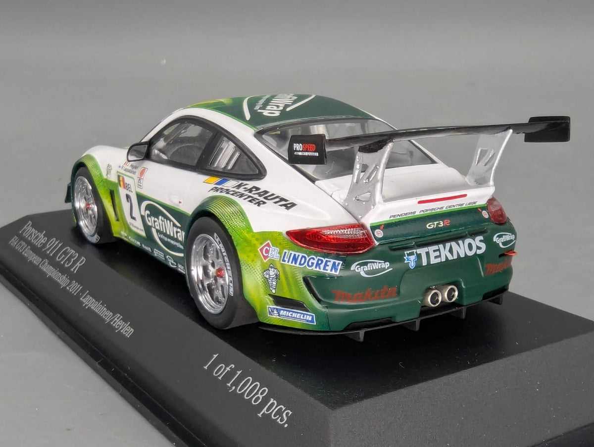 Modellautos 1:43 Minichamps Porsche 911 GT3 R FIA EU-Championship 2011 #2 OVP
