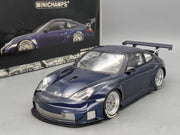 Modellautos 1:18 Minichamps Porsche 911 GT3 RSR 2004 Blau mit OVP