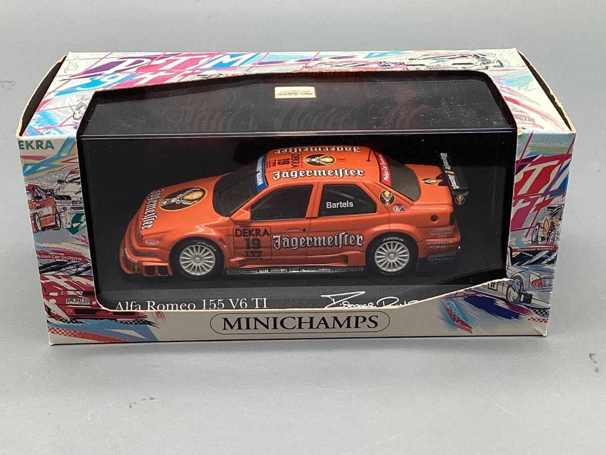 Modellautos 1:43 Minichamps Alfa Romeo 155 V6 TI DTM 1994 Bartels #19 mit OVP