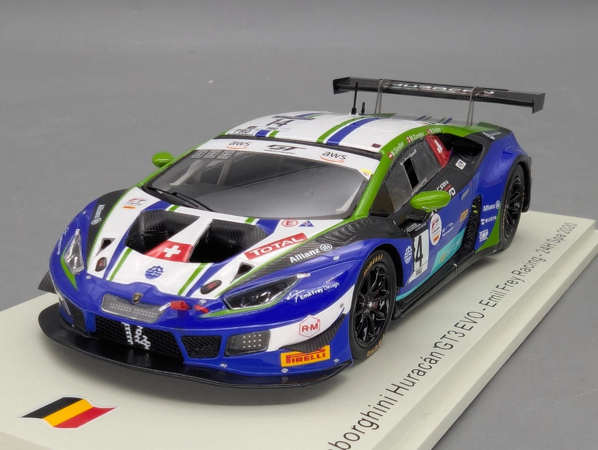 Modellautos 1:43 Spark SB382 Lamborghini Huracan GT3 EVO 24h Spa 2020 #14 OVP