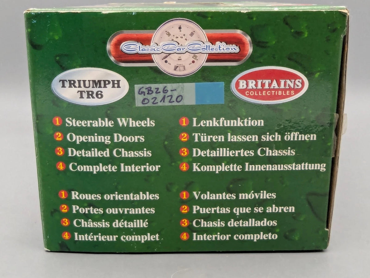 Modellautos 1:18 Britains Ertl Triumph TR6  Rot mit OVP