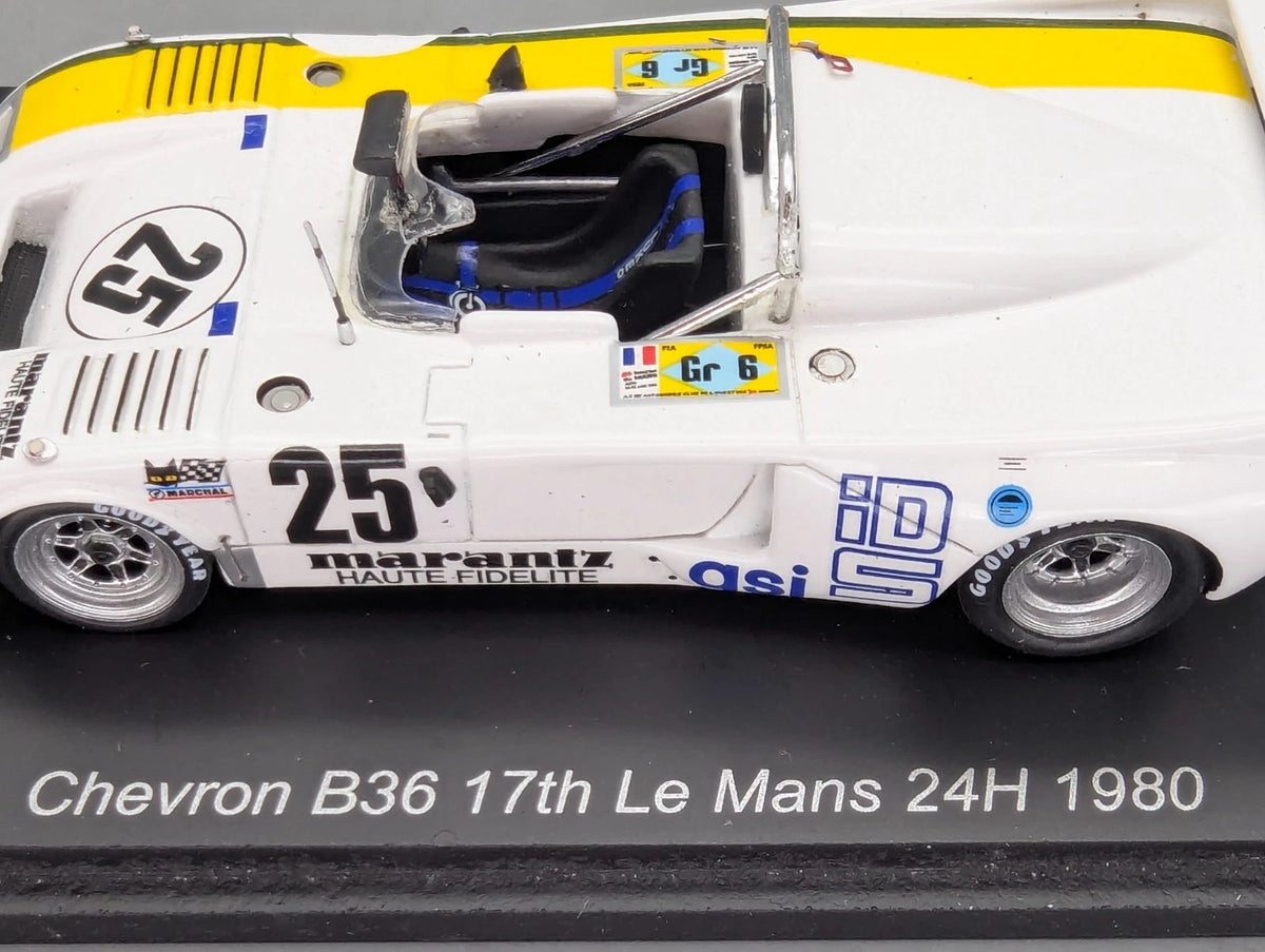 Modellautos 1:43 Spark S9420 Chevron B36 24h Le Mans 1980 #25 mit OVP
