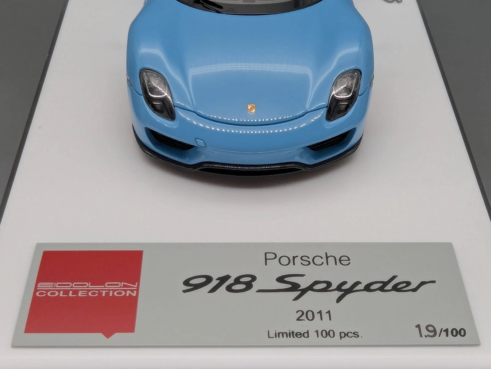 Eidolon Make Up 1:43 Porsche 918 Spyder 2011 Gulf Blue Ltd 19/100 mit OVP