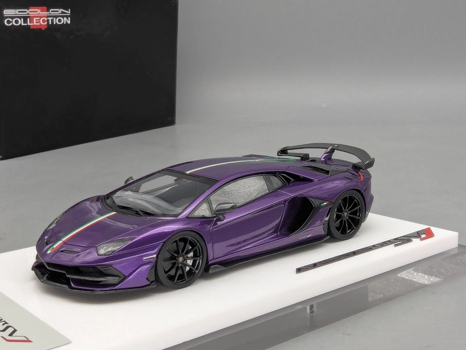 Eidolon Make Up 1:43 Lamborghini Aventador SVJ 2018 Limited 49/80 Viola Pas. OVP