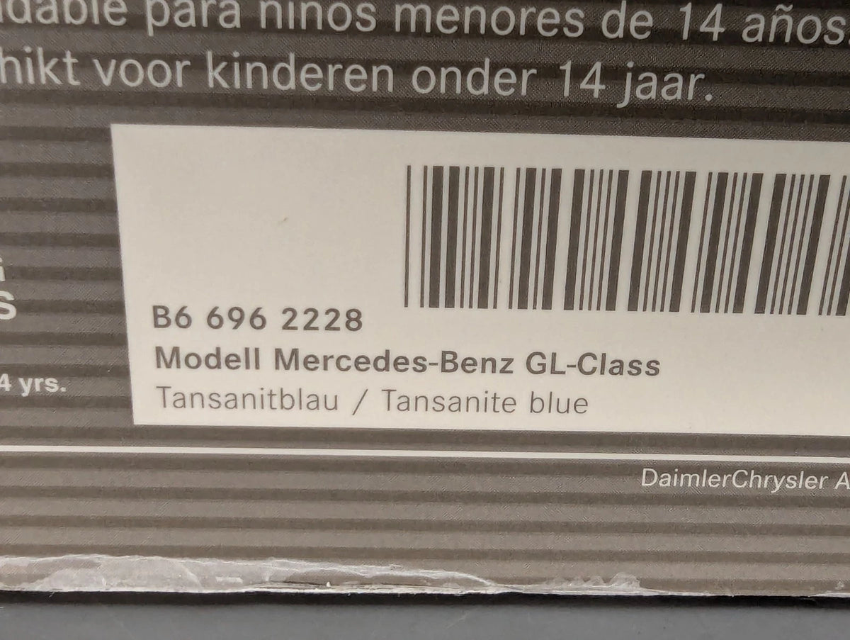 Modellautos 1:43 Minichamps Mercedes Benz GL-Klasse Tansanit-Blau Dealer OVP