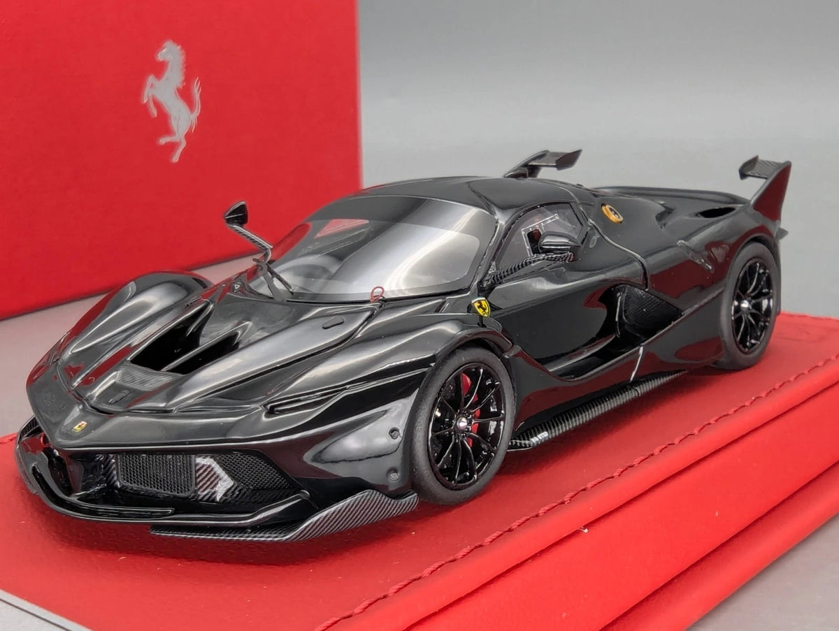 Modellautos 1:43 BBR Deluxe Calsito Ferrari FXX-K Gloss Black Ltd 03/20 OVP