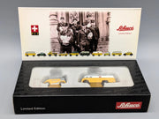 Modellautos 1:90 Schuco Piccolo Set "PTT" mit Mercedes-Benz L319 und Smart OVP