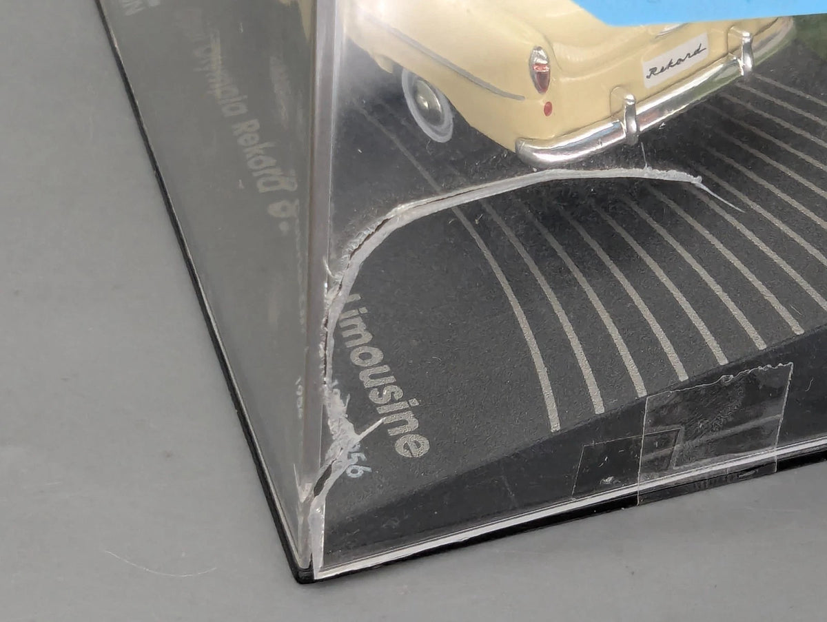 Modellautos 1:43 Ixo für Eaglemoss Opel Collection Olympia Rekord Cabrio Vitrine