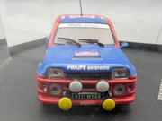 Modellautos 1:43 Universal Hobbies Renault 5 Turbo RMC 1983 #14 Saby Vitrine