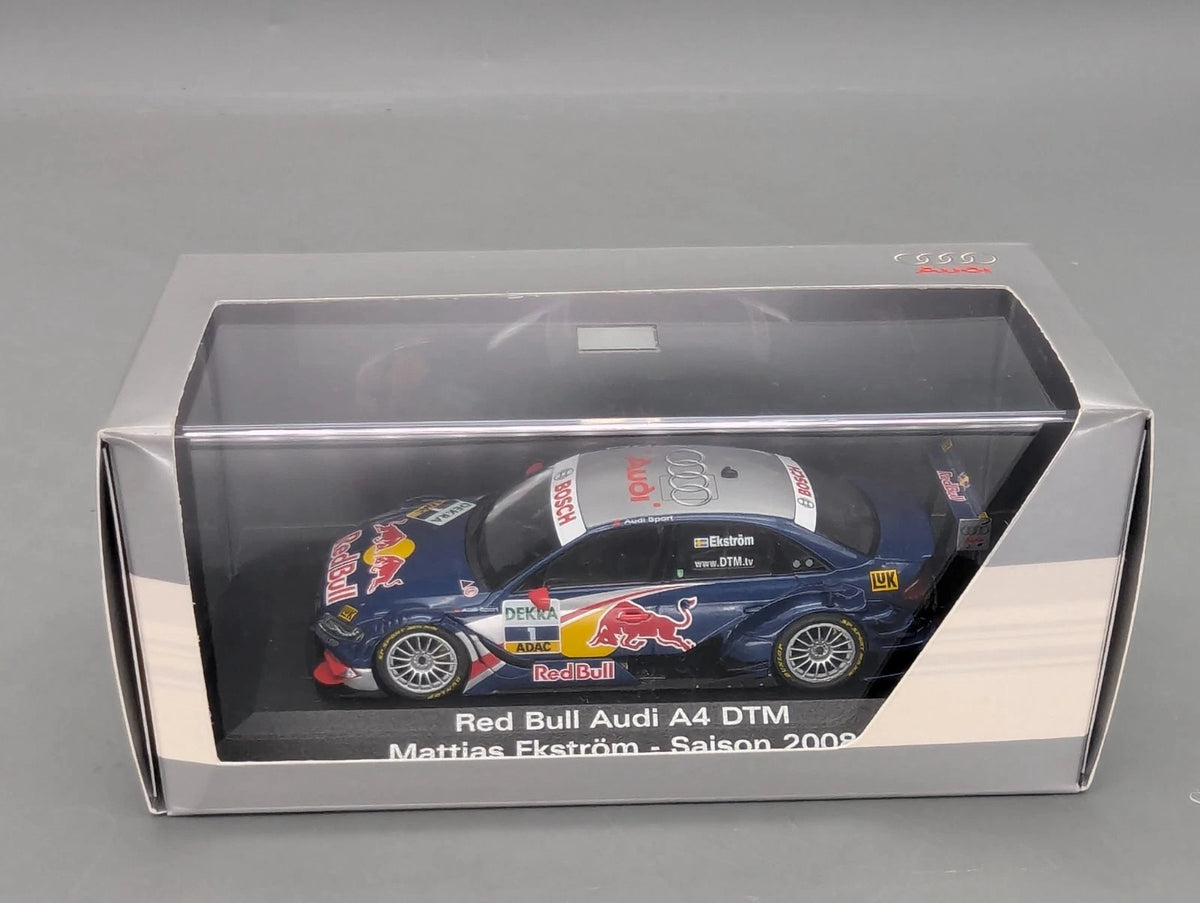 Modellautos 1:43 Minichamps Red Bull Audi A4 DTM 2008 #1 Ekström  mit Dealer OVP