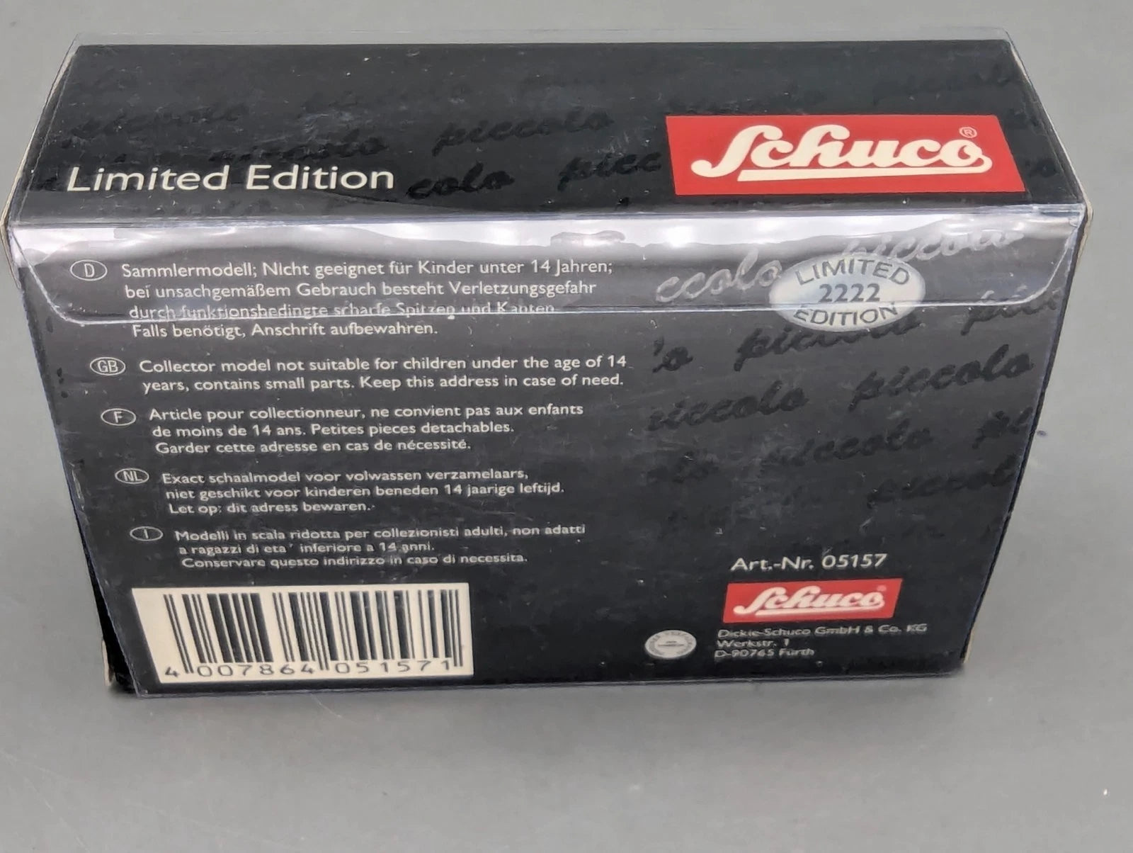 Modellautos 1:90 Schuco Volkswagen VW T1 Kasten Schultheiss 2005 mit OVP