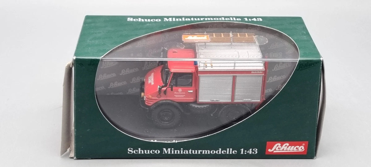 LKW Modelle 1:43 Schuco 03157 Mercedes-Benz Unimog 406 Feuerwehr Pilkington OVP