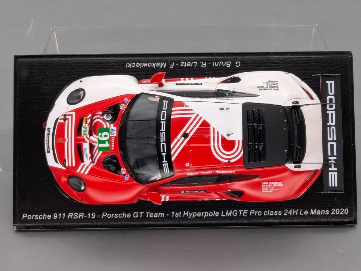 Modellautos 1:43 Spark S7983 Porsche 911 RSR-19 1.Pole 24h Le Mans 2020 #91 OVP