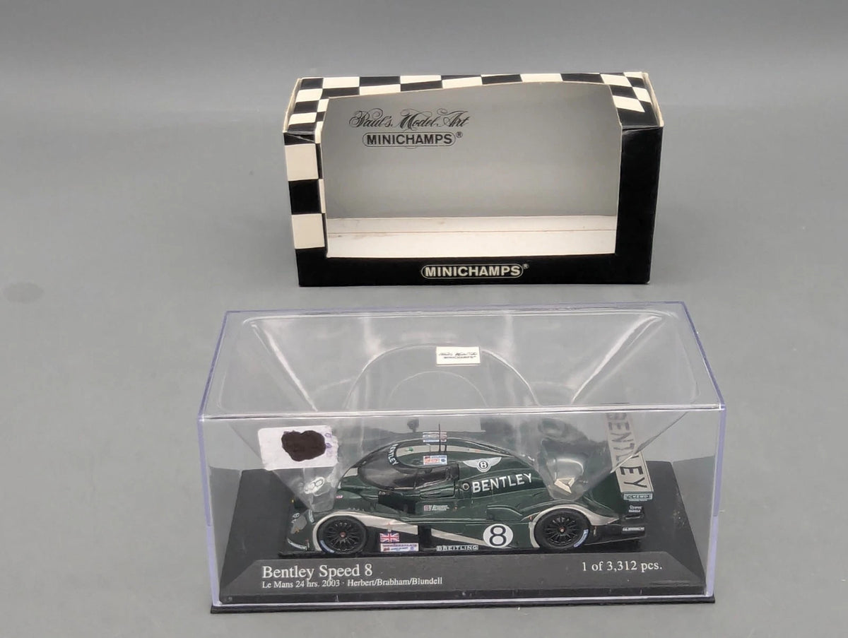 Modellautos 1:43 Minichamps Bentley Speed 8 24h Le Mans 2003 #8 mit OVP