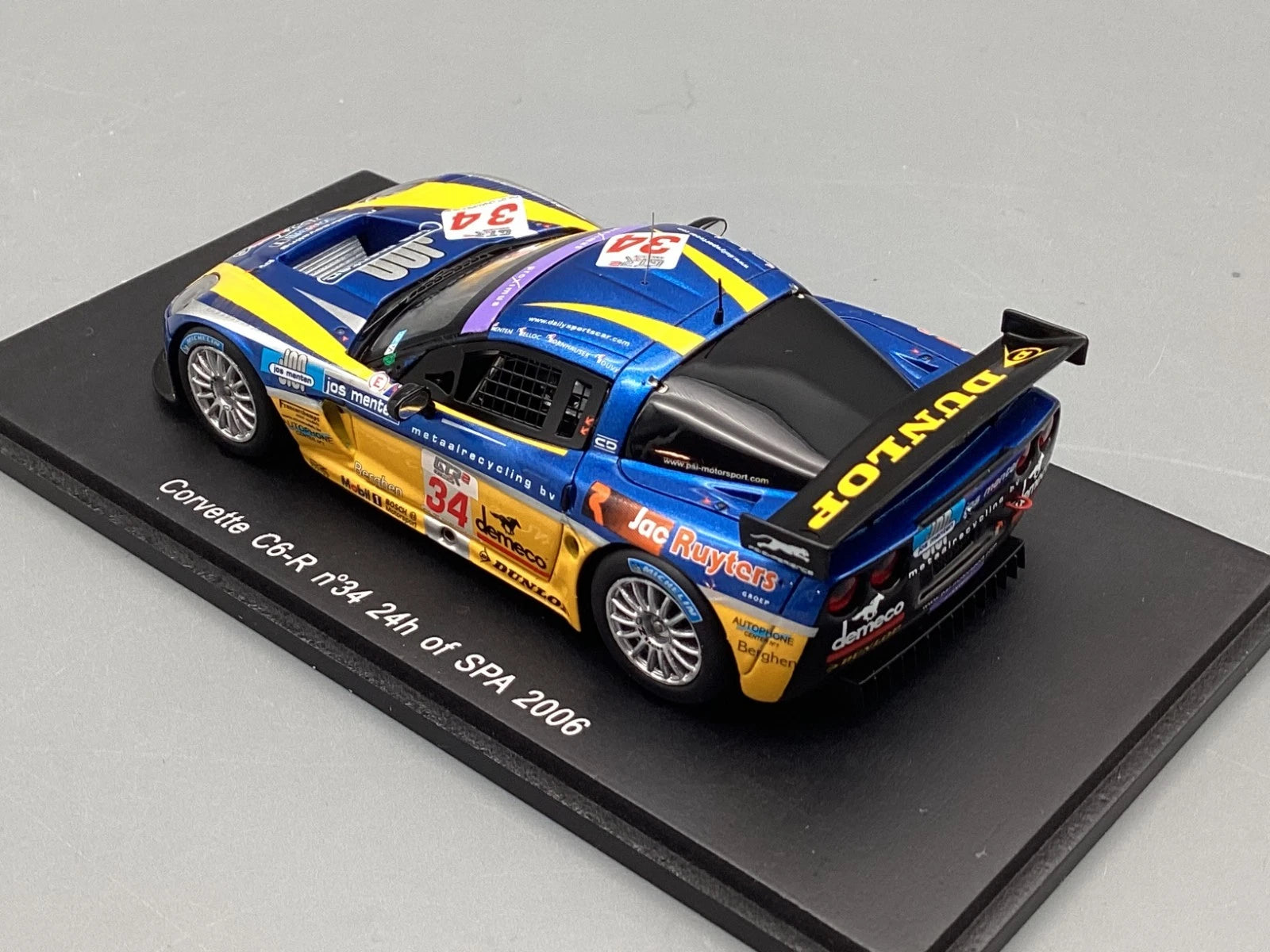 Modellautos 1:43 Spark Corvette C6-R 24h Spa 2006 #34 mit OVP