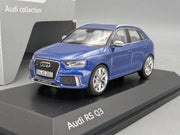Modellautos 1:43 Schuco Audi RS Q3 Sepang Blau Metallic mit Dealer OVP