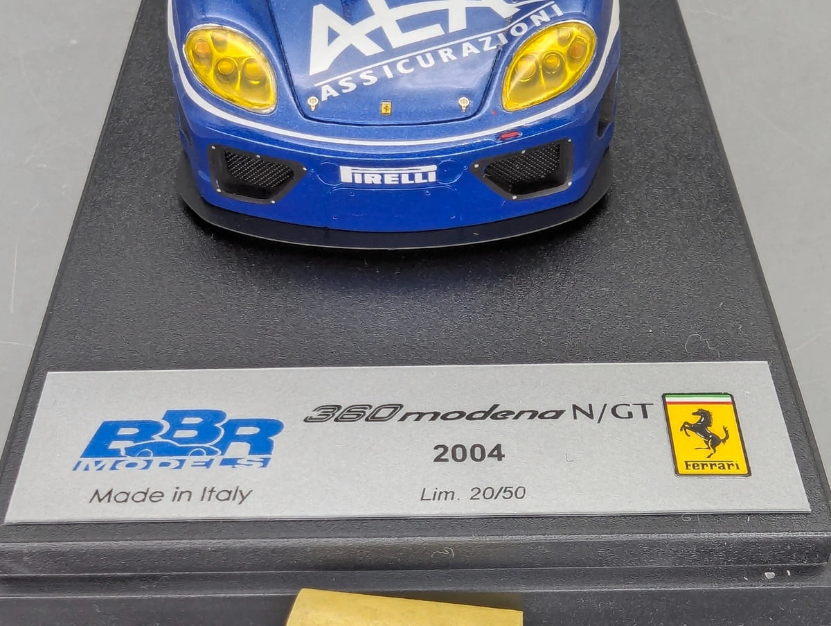 Modellautos 1:43 BBR Ferrari 360 Modena N/GT 2004 Ltd 20/50 #77 OVP