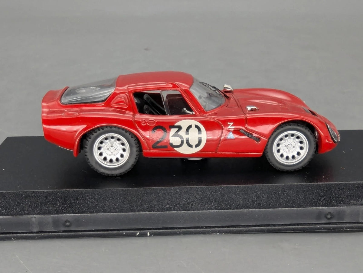 Modellautos 1:43 Best Model Alfa Romeo TZ2 1964 Rot #230 mit OVP