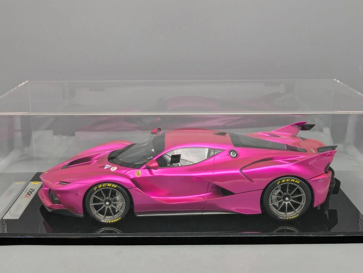 Modellautos 1:12 BBR Ferrari FXX-K 2014 Flash Pink Ltd 01/01 Vitrine OVP