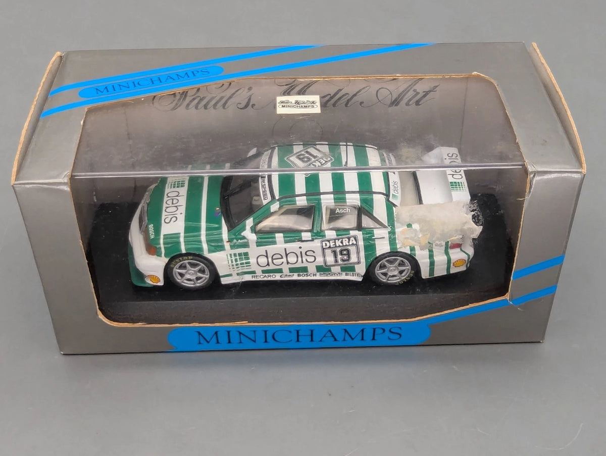 Modellautos 1:43 Minichamps Mercedes Benz 190E EVO2 2. Version 1992 #19 Asch OVP