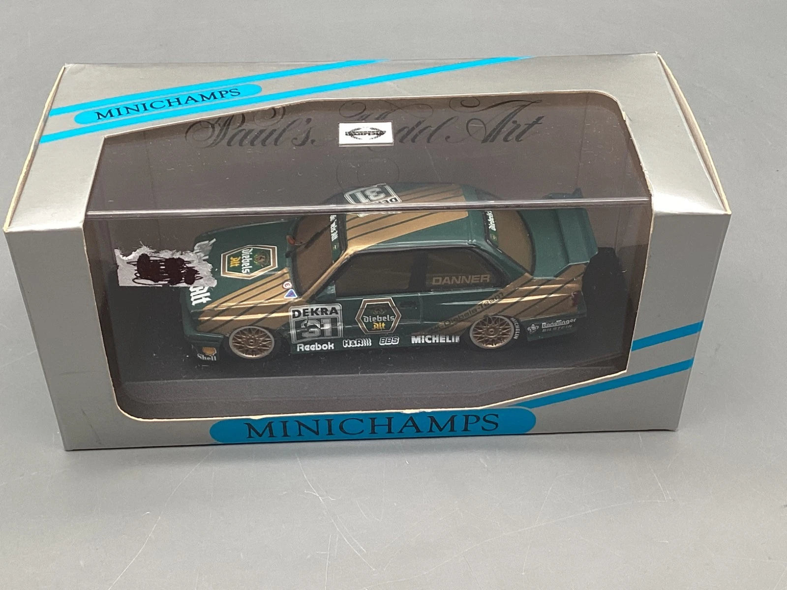 Modellautos 1:43 Minichamps BMW M3 E30 Sport Evo DTM 1991 Danner #31 mit OVP