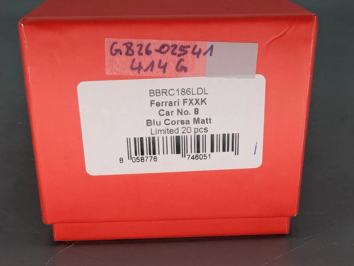 Modellautos 1:43 BBR Deluxe Calsito Ferrari FXX-K Car #8 Blu Corsa Ltd 01/20 OVP