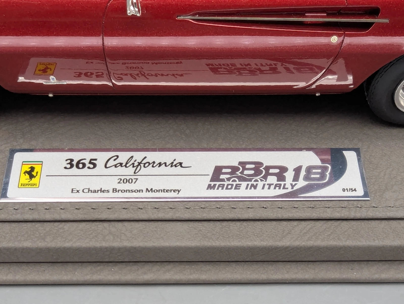 Modellautos 1:18 BBR Ferrari 365 California 2007 Charles Bronson Ltd 01/54 OVP