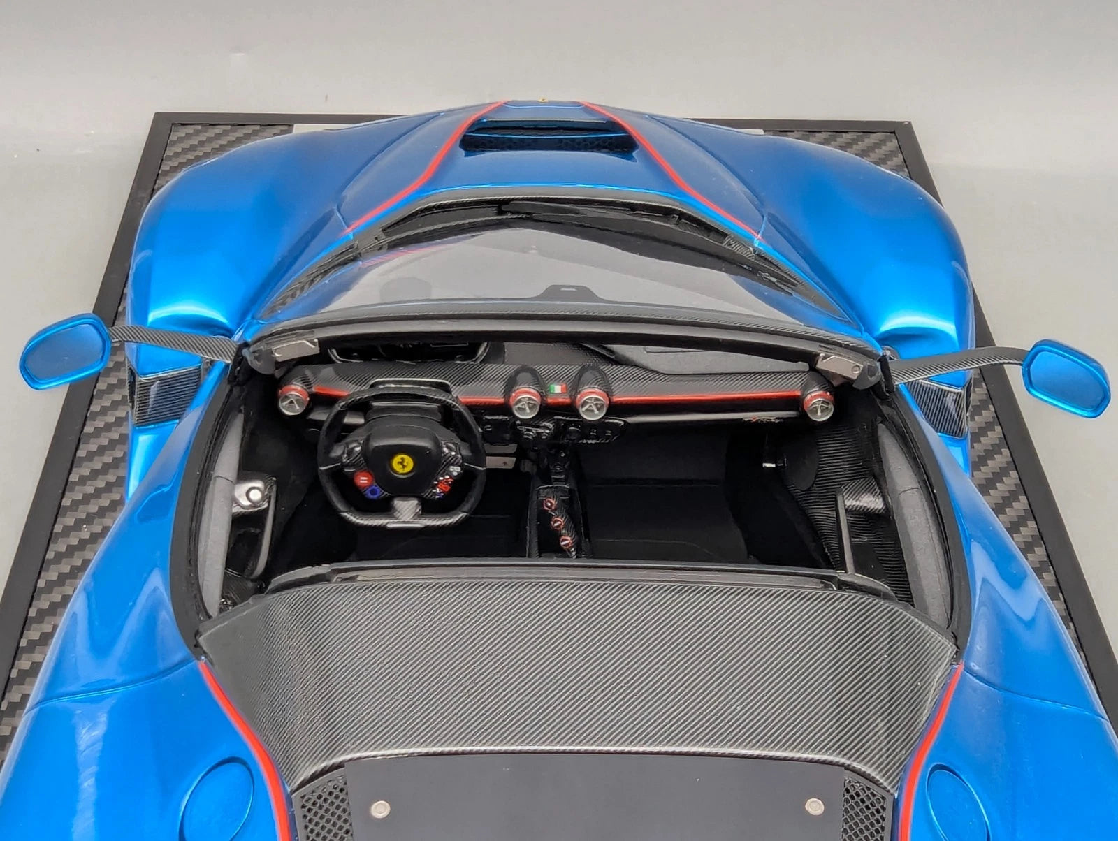 Modellautos 1:12 BBR Ferrari LaFerrari Aperta Blau UNIKAT Ltd. 01/01 Vitrine OVP