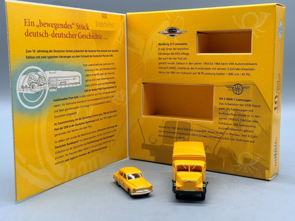 Modellautos H0 1:87 Brekina IFA S 4000-1 Lastwagen und Wartburg 311 mit OVP