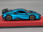 Modellautos 1:43 BBR Concept43 Ferrari SF90XX Stradale Chrome Blue Ltd 03/20 OVP