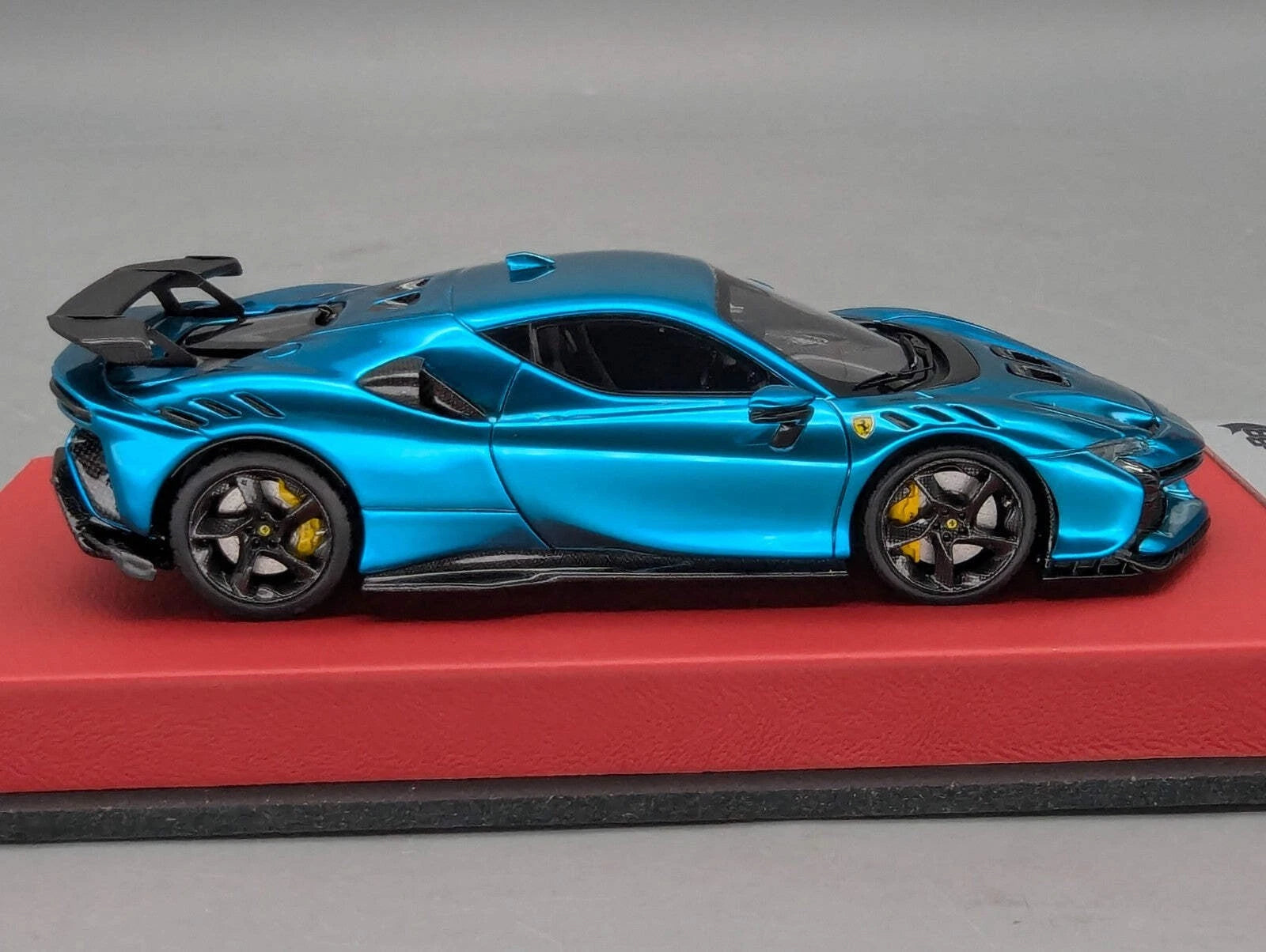 Modellautos 1:43 BBR Concept43 Ferrari SF90XX Stradale Chrome Blue Ltd 03/20 OVP