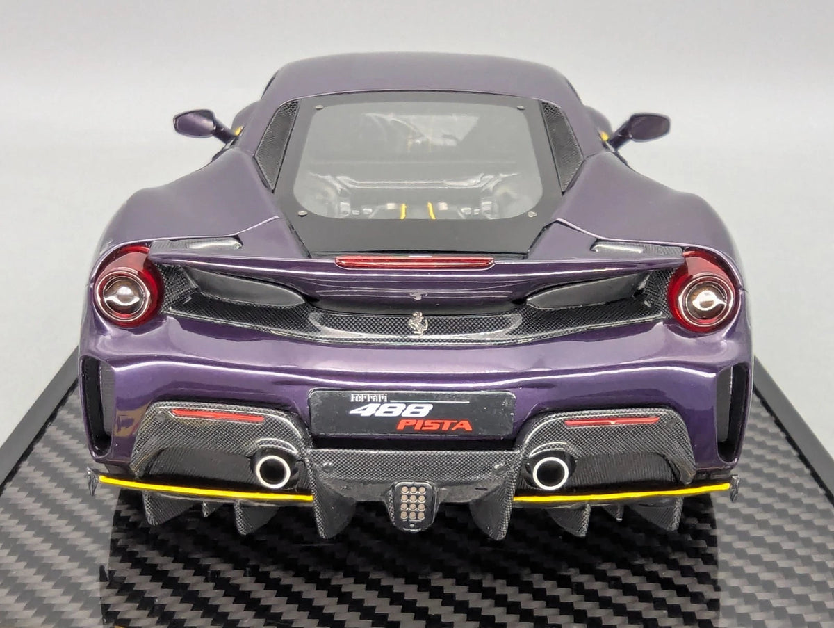 Modellautos 1:18 BBR Ferrari 488 Pista 2018 Violet Ltd 03/05 Stck in OVP