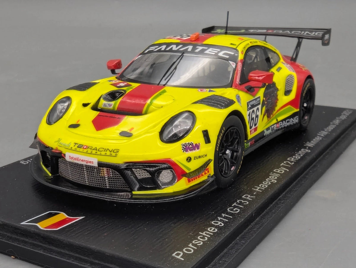 Modellautos 1:43 Spark SB456 Porsche 911 GT3 R WINNER AM 24h Spa 2021  #166 OVP