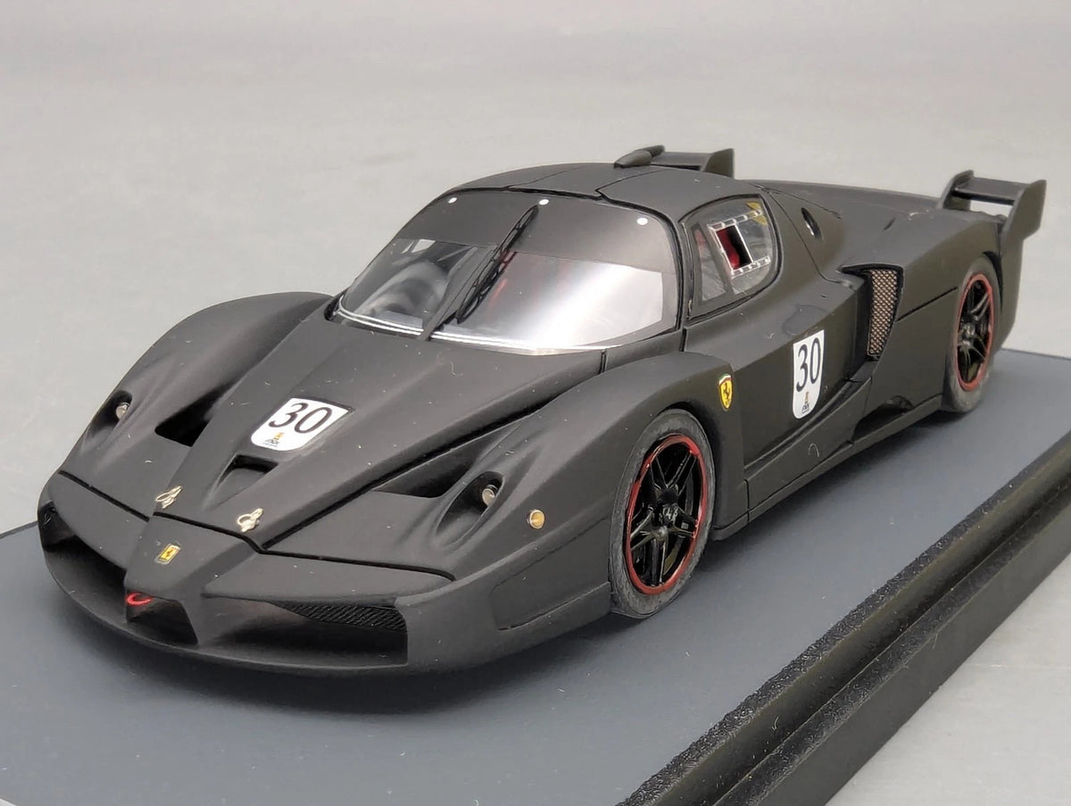 Modellautos 1:43 BBR Ferrari FXX  2006 Black Matt mit Vitrine OVP