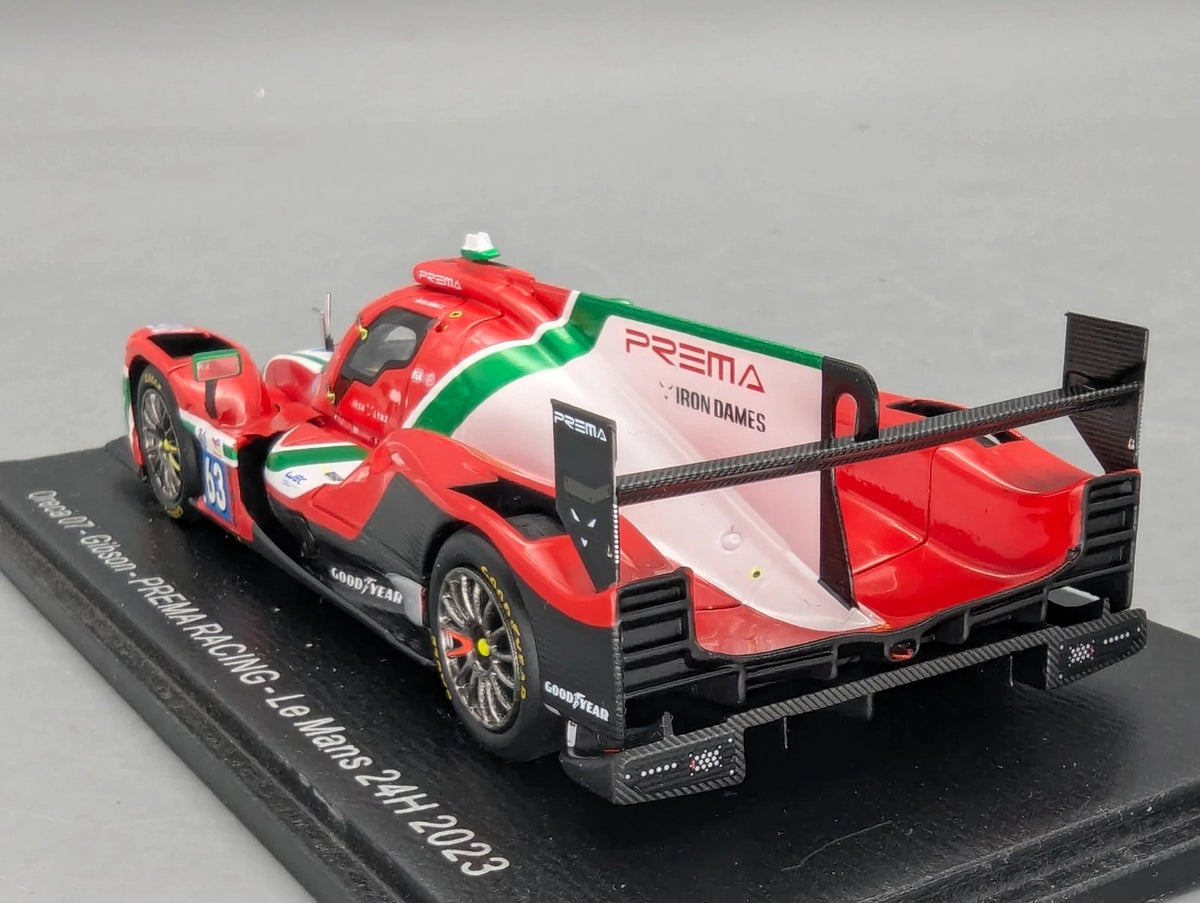 Modellautos 1:43 Spark Oreca 07 Gibson 24h Le Mans 2023 Prema #63 Vitrine