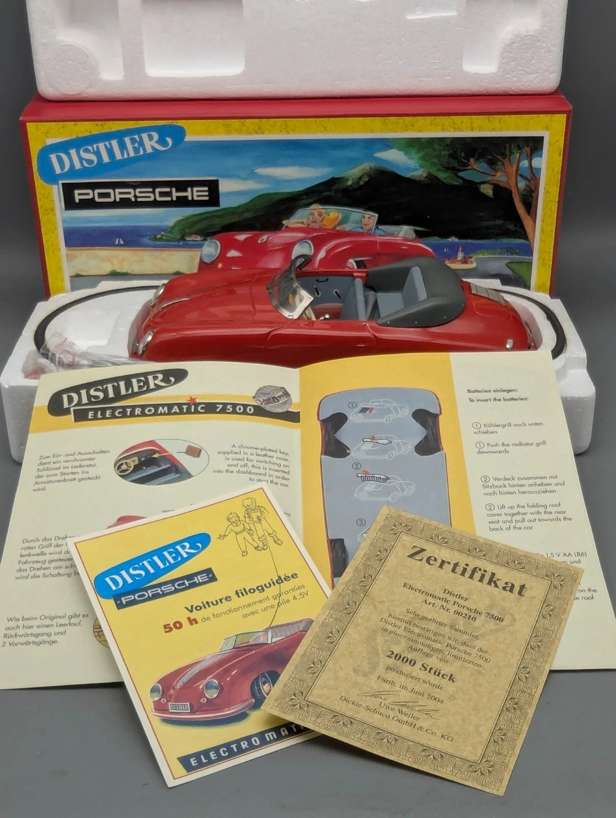 Modellautos 1:16 nicht 1:18 Schuco Distler Porsche 356 Elektromatic 7500 OVP