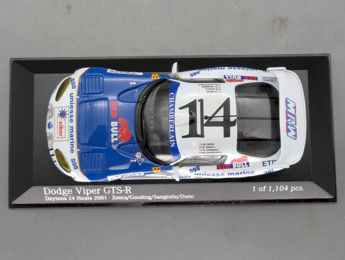 Modellautos 1:43 Minichamps Dodge Viper GTS-R 24h Le Mans 2001 #114 mit OVP