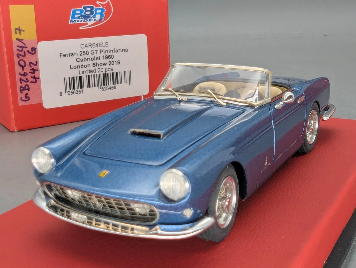 Modellautos 1:43 BBR Ferrari 250 GT Pininfarina Cabrio 1960 S/N 1475GT 01/20 OVP