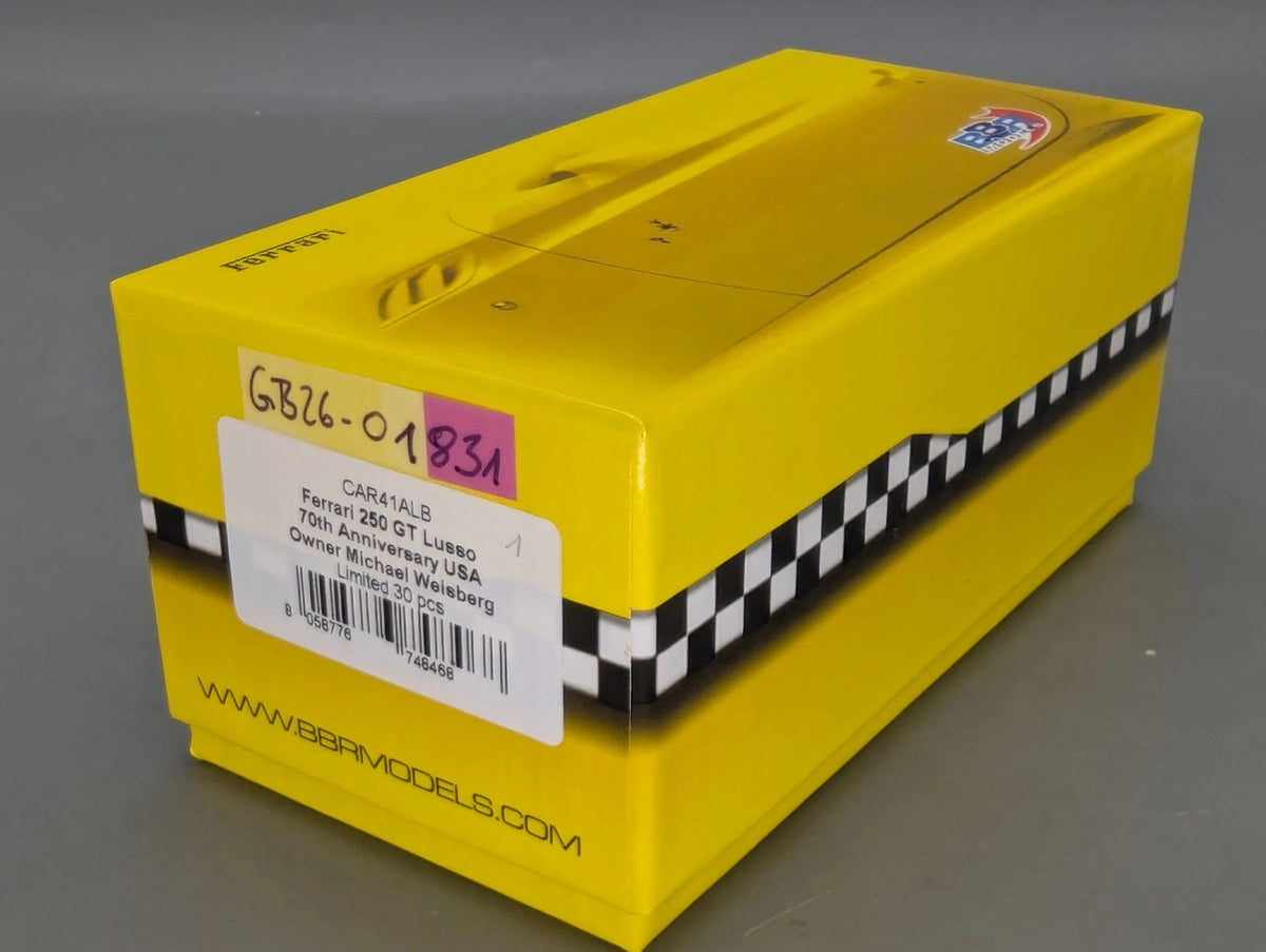 Modellautos 1:43 BBR Ferrari 250 GT Lusso S/N 5163 Ltd 01/30 in OVP
