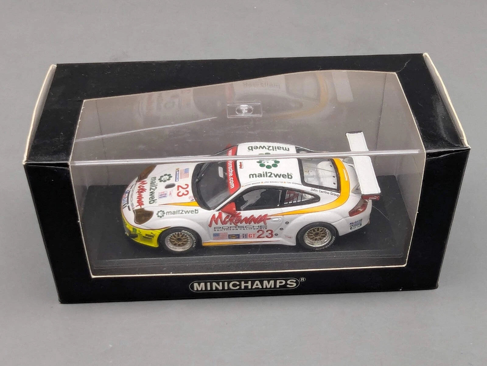 Modellautos 1:43 Minichamps Porsche 911 996 GT3 RS WINNER 24h Daytona #23 OVP