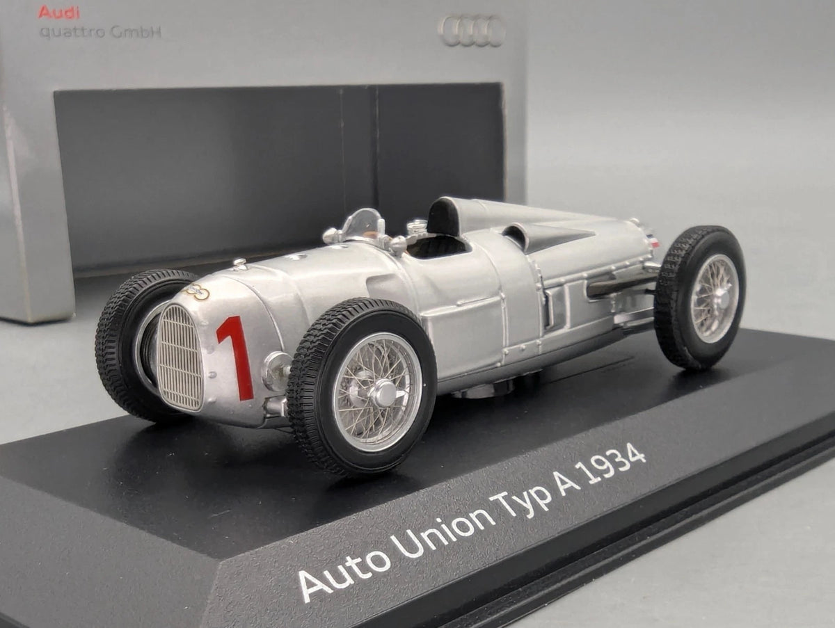 Modellautos 1:43 Minichamps Auto Union Typ A WINNER 1934 #1 H. Stuck Dealer OVP