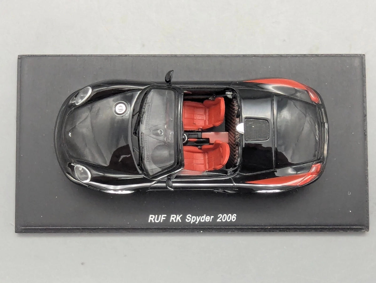 Modellautos 1:43 Spark S0708 Ruf RK Spyder Black 2006 mit OVP