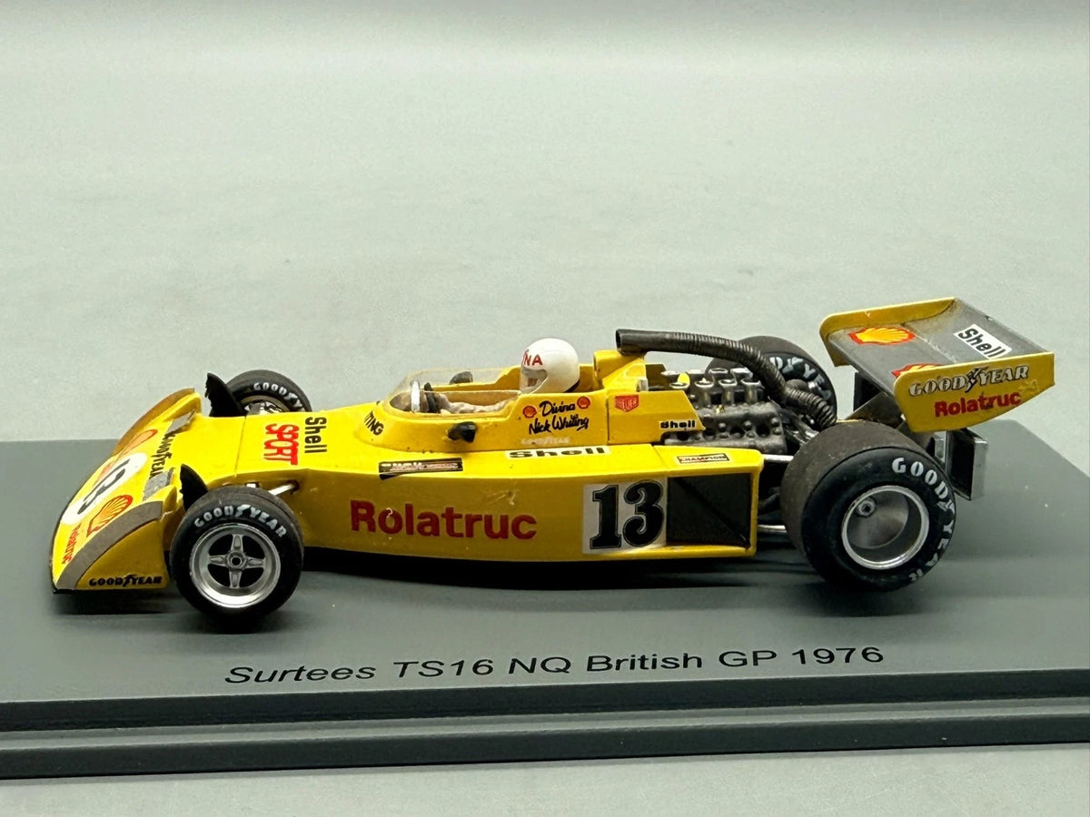 Modellautos 1:43 Spark Surtees TS16 NQ British GP 1976 mit OVP