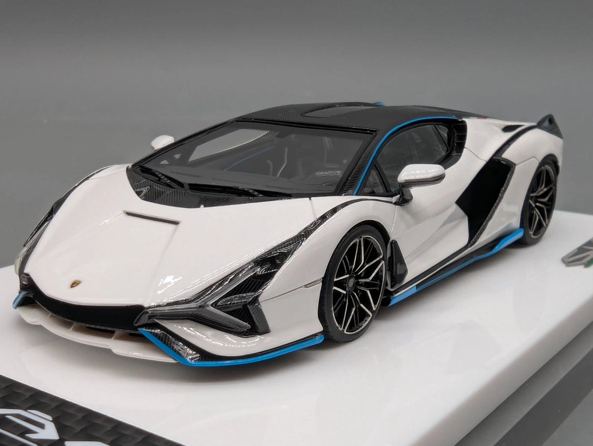 Eidolon Make Up 1:43 Lamborghini Sian FKP 37 with Stripe 2019 Bianco 76/100 OVP