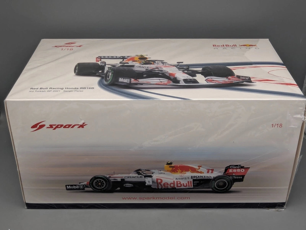 Modellautos 1:18 Spark Honda Red Bull RB16B 3rd Turkish GP 2021 #11 Perez OVP