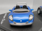 Modellautos 1:43 Vitesse Renault Sport Spider Blau mit Vitrine