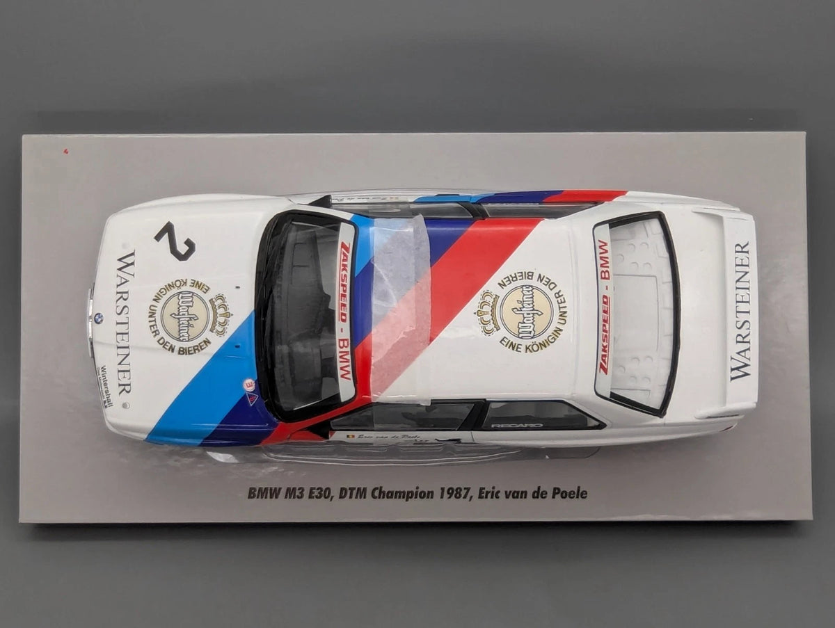 Modellautos 1:18 Werk83 BMW M3 E30 DTM Champion 1987 #2 E. van de Poele mit OVP