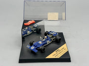 Modellautos 1:43 Quartzo Tyrrell 003 Jackie Stewart Winner French GP 72 +Vitrine