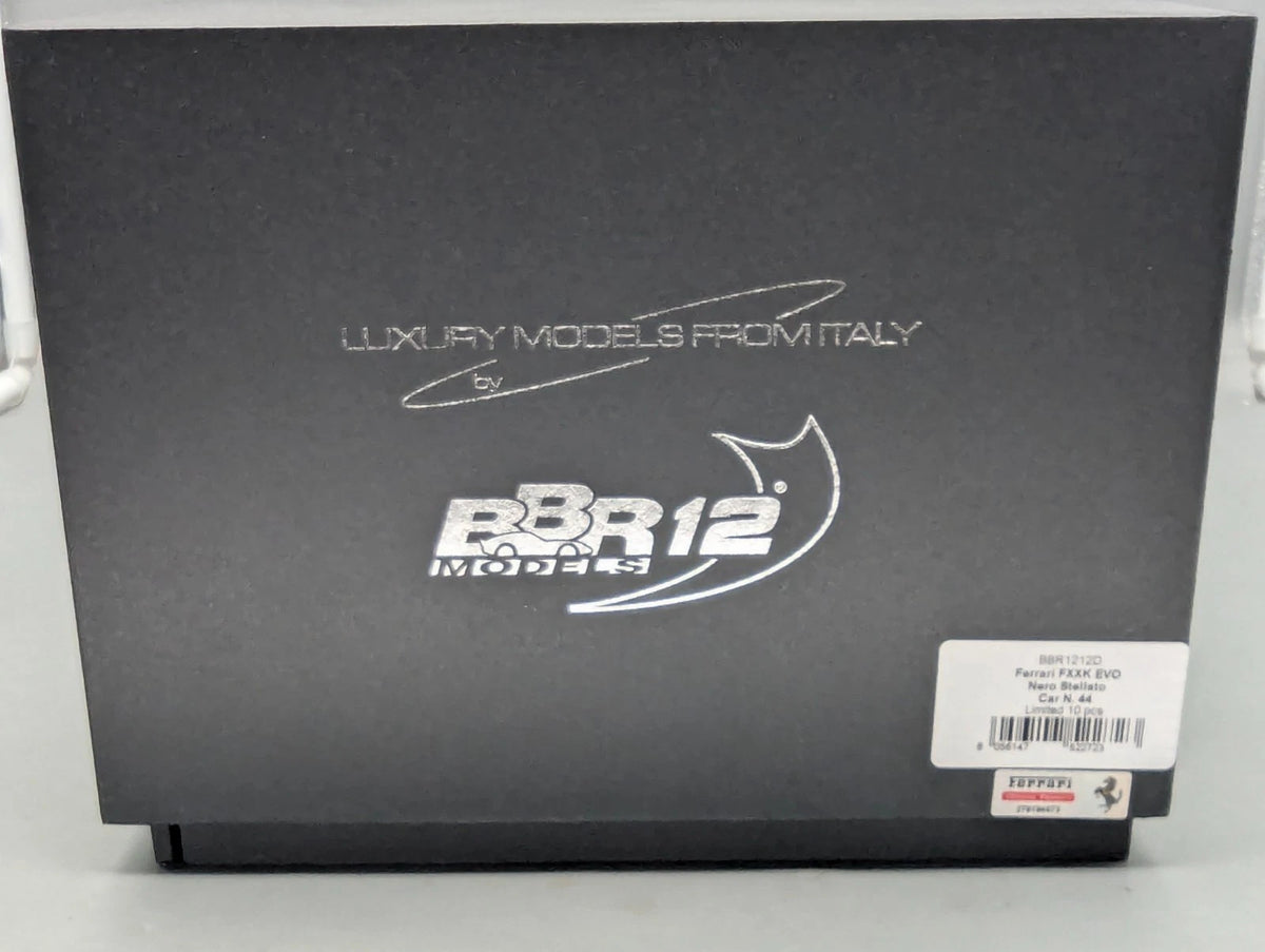 Modellautos 1:12 BBR Ferrari FXX-K EVO Nero Stellato Car #44 Ltd 07/10 OVP