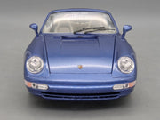 Modellautos 1:18 Bburago Porsche 911 Carrera Cabriolet 1993 Blau Met mit Vitrine